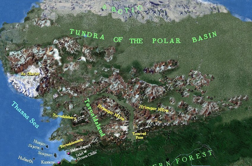 Scagnar's Sagas -> Map of Torvladsland